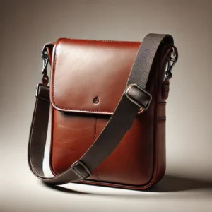Classic leather sling bag